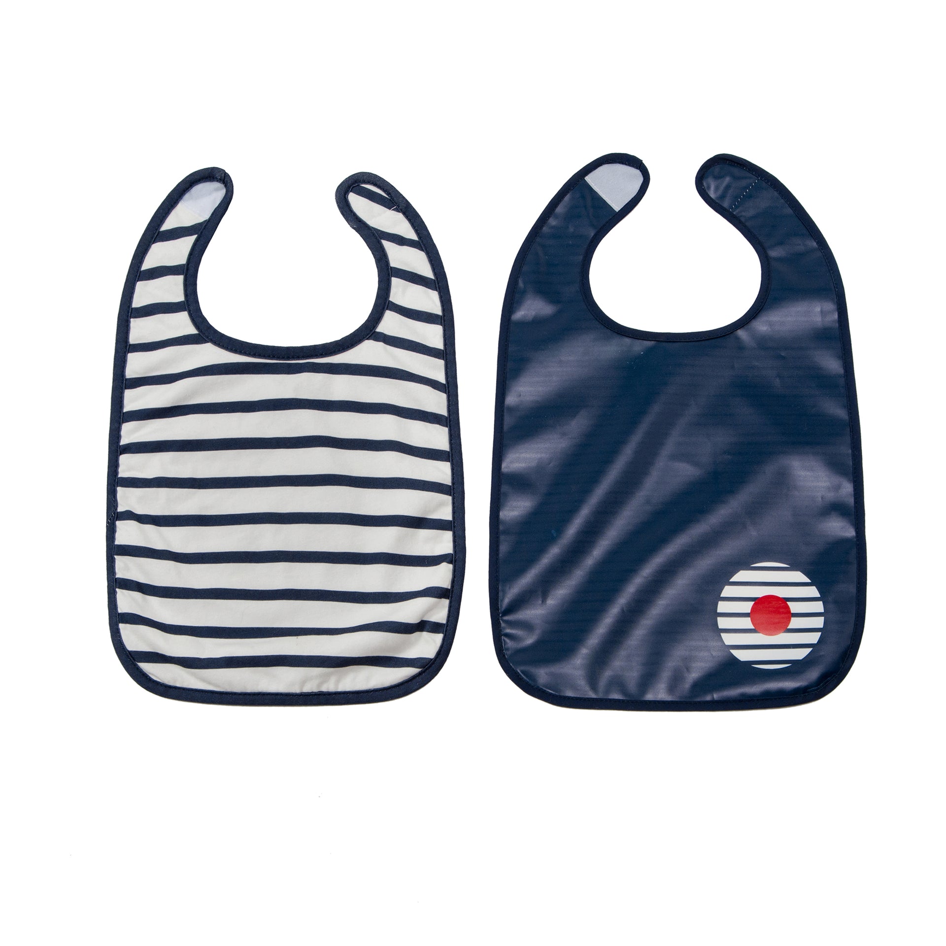 Cotton Jersey Bibs 2 Pack Stripes