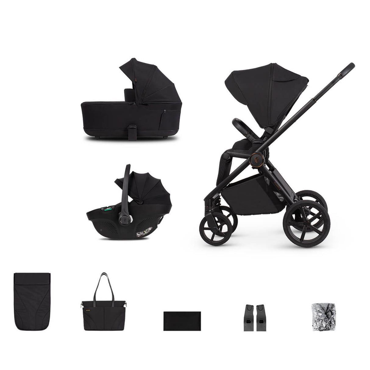 Venicci Claro 2 Travel System with Tiago Car Seat - Noir