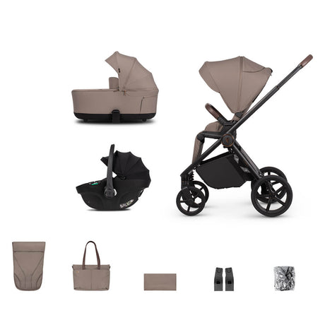 Venicci Claro 2 Travel System with Tiago Car Seat - Almond