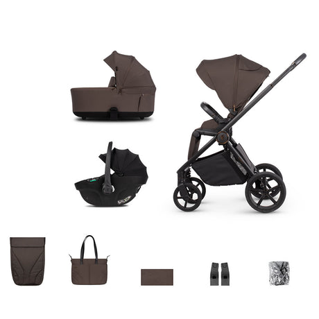 Venicci Claro 2 Travel System with Tiago Car Seat - Chocolate