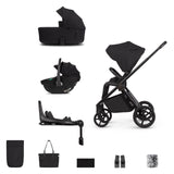 Venicci Claro 2 Travel System with Tiago Car Seat and ISOFIX Base - Noir