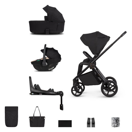 Venicci Claro 2 Travel System with Tiago Car Seat and ISOFIX Base - Noir