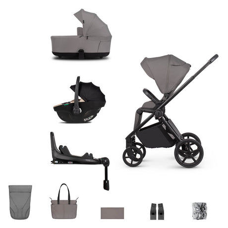 Venicci Claro 2 Travel System with Tiago Car Seat and ISOFIX Base - Fog
