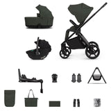 Venicci Claro 2 Plus Travel System with Accessories, Tiago Car Seat & ISOFIX Base - Forest