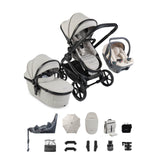 iCandy Peach 8 Complete Bundle with Cocoon 360 and ISOFIX Base - Taupe/Sandstone