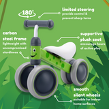 BoldCube Baby Balance Bike – Bertie Frog