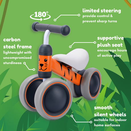 BoldCube Baby Balance Bike – Benny Tiger