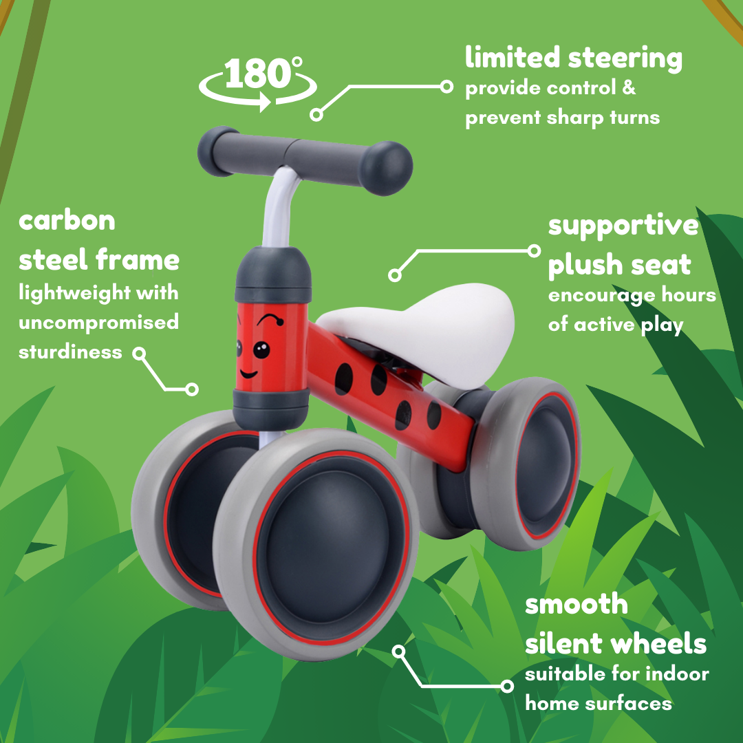 BoldCube Baby Balance Bike – Betty Ladybird