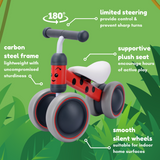 BoldCube Baby Balance Bike – Betty Ladybird