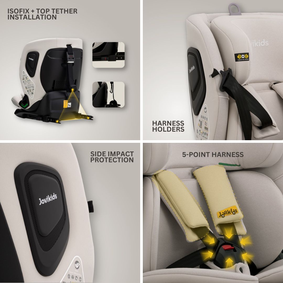 Jovikids Cici TT Car Seat - Milkstone