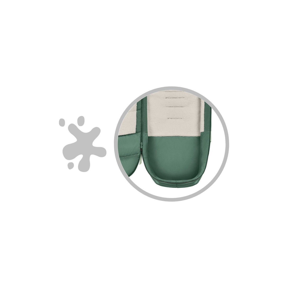 Cybex Priam Travel System with Accessories, Cloud T Car Seat & ISOFIX Base - Leaf Green / Rose Gold Frame