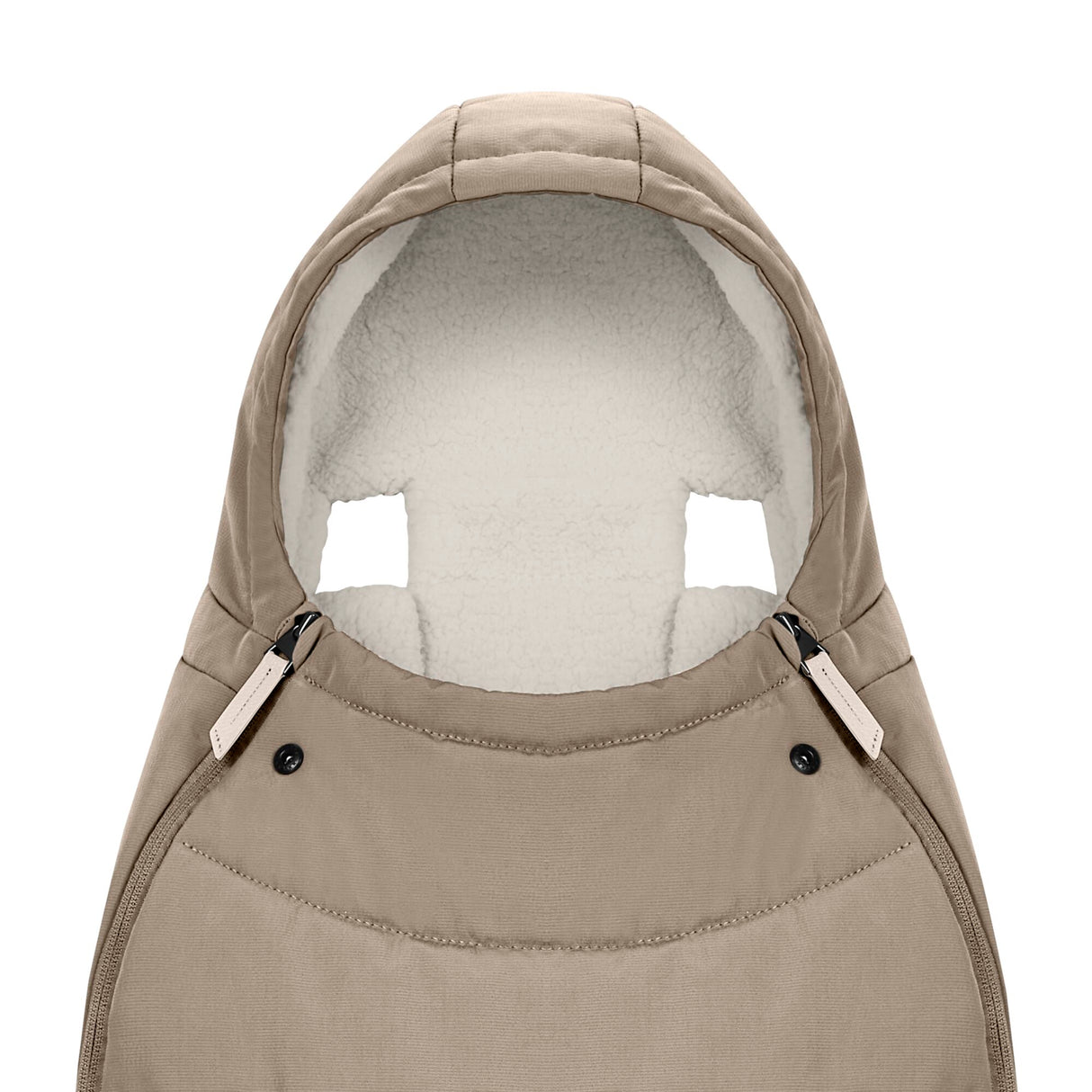 Cybex Priam Travel System with Accessories, Cloud T Car Seat & ISOFIX Base - Cozy Beige / Chrome Black Frame