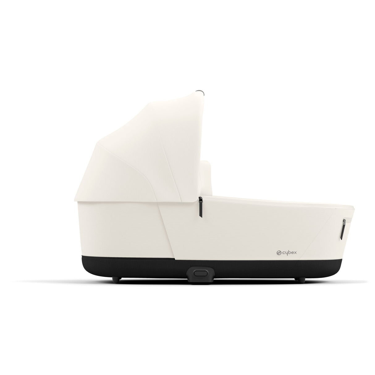 Cybex Priam Travel System with Accessories, Cloud T Car Seat & ISOFIX Base - Off White / Matt Black Frame