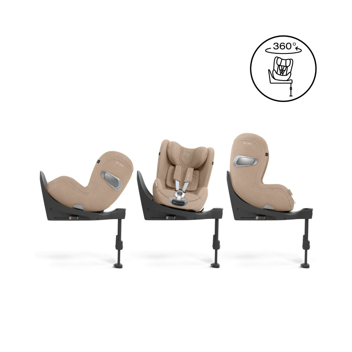 Cybex ePriam 2026 Birth & Beyond Bundle with Cloud T, Sirona T & ISOFIX Base - Matt Black/Cozy Beige