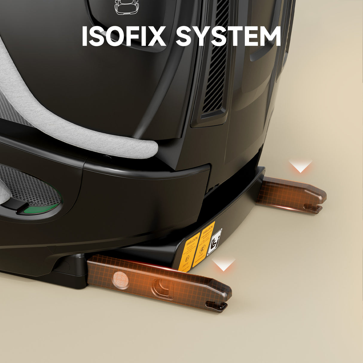 Welldon Cocoon Travel 2 High Back Booster - Moonstone