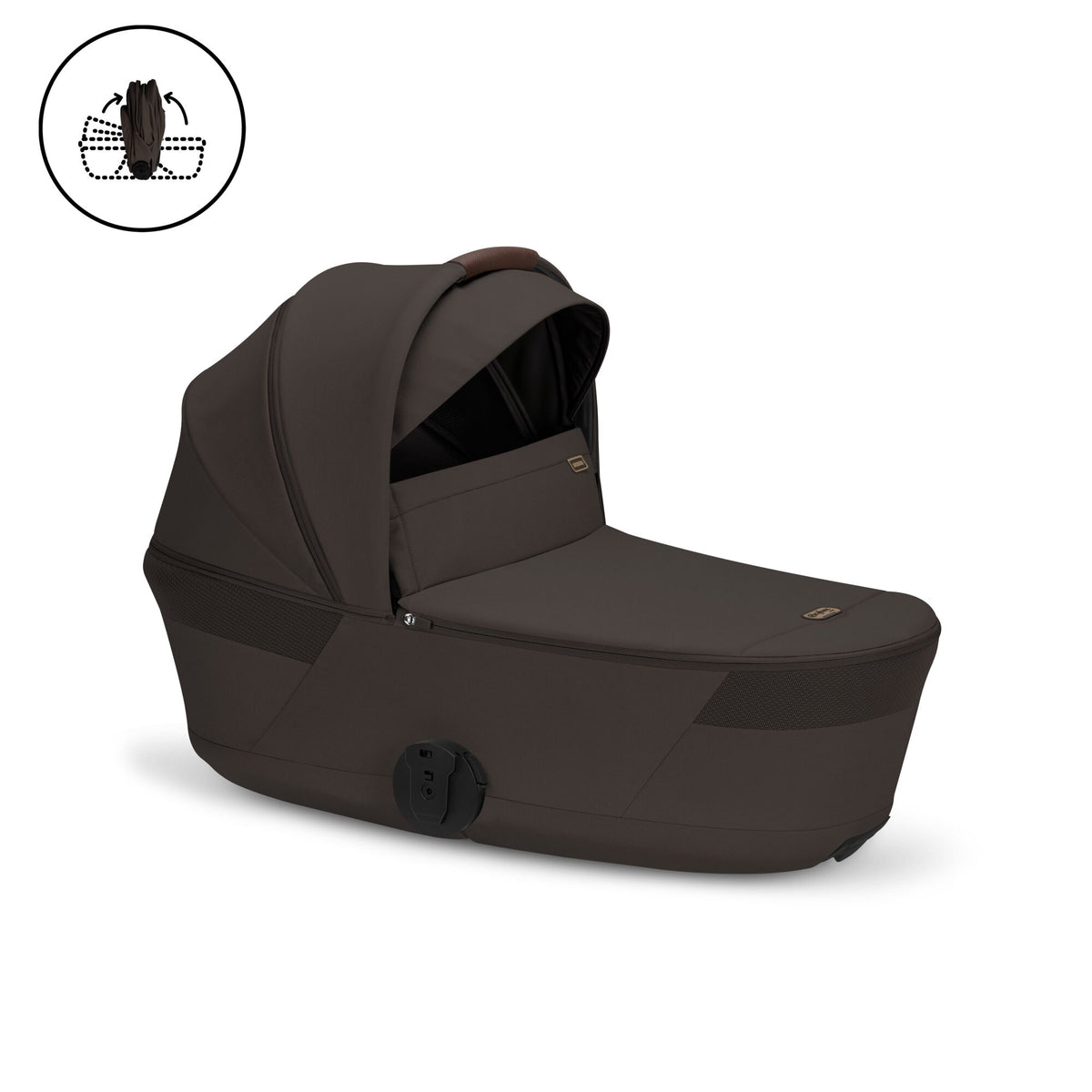 Cybex Balios 2026 with Foldable Carrycot Accessory Bundle - Chocolate Brown