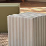 CuddleCo Soft Play Cubes 2pc - Cookie Stripe/Olive