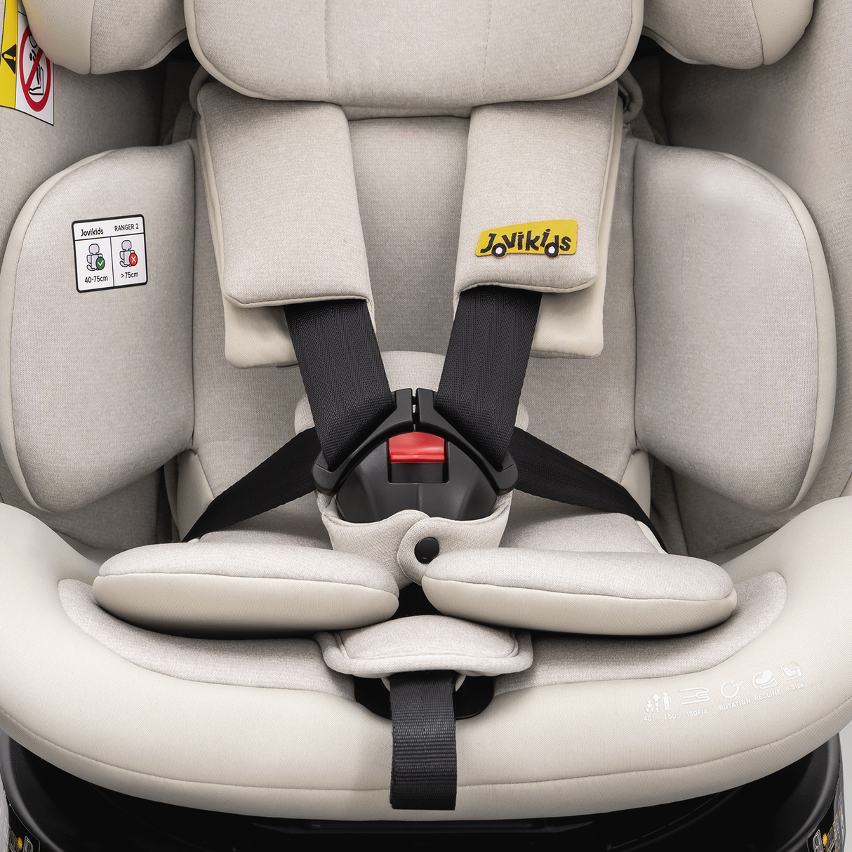 Jovikids Ranger 2 Rotating Car Seat - Milkstone