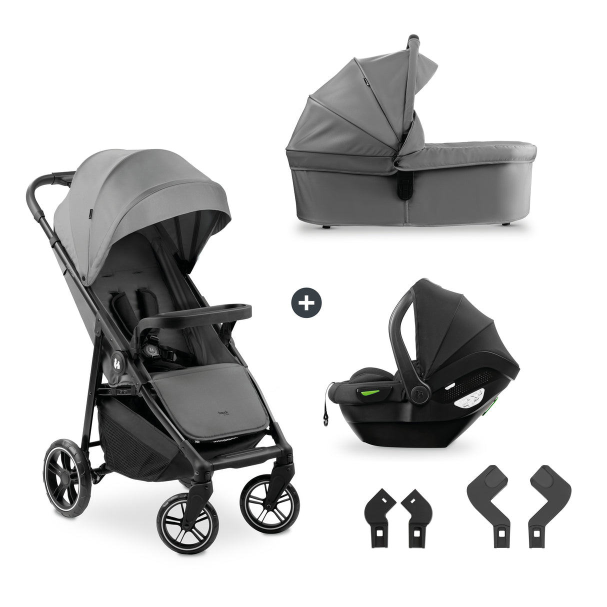 Hauck Shop N Care Trio Travel System - Grey