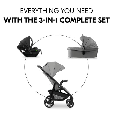 Hauck Shop N Care Trio Travel System - Grey
