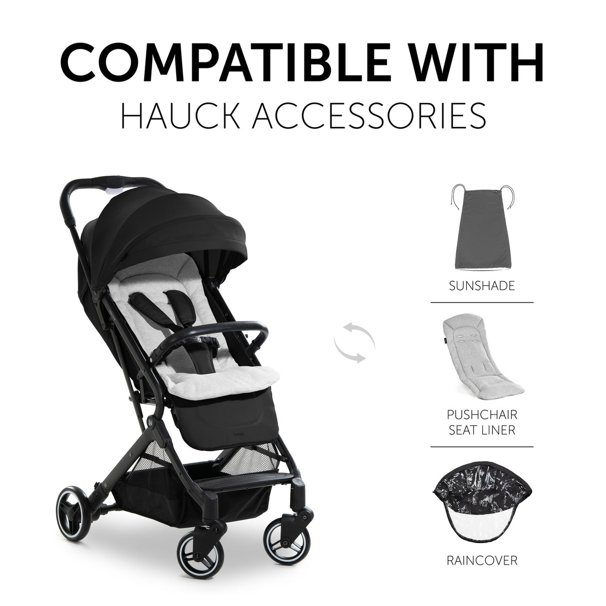 Hauck Travel N Care Stroller - Black