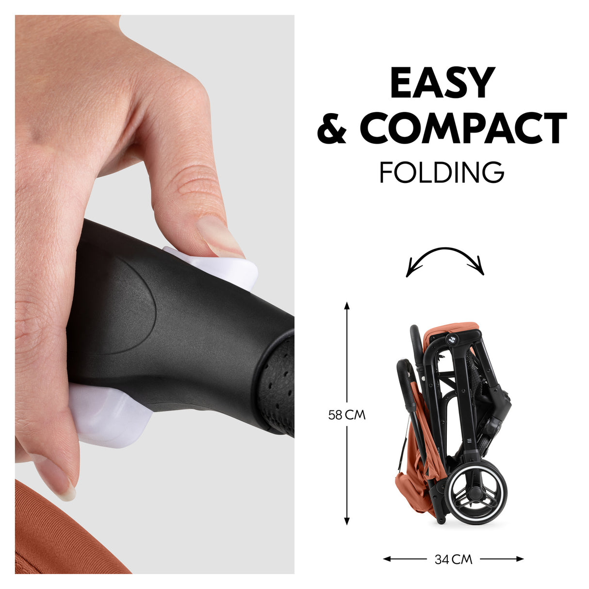 Hauck Travel N Care Plus Stroller - Cork