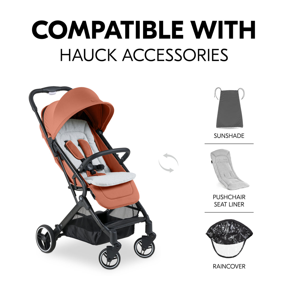 Hauck Travel N Care Plus Stroller - Cork