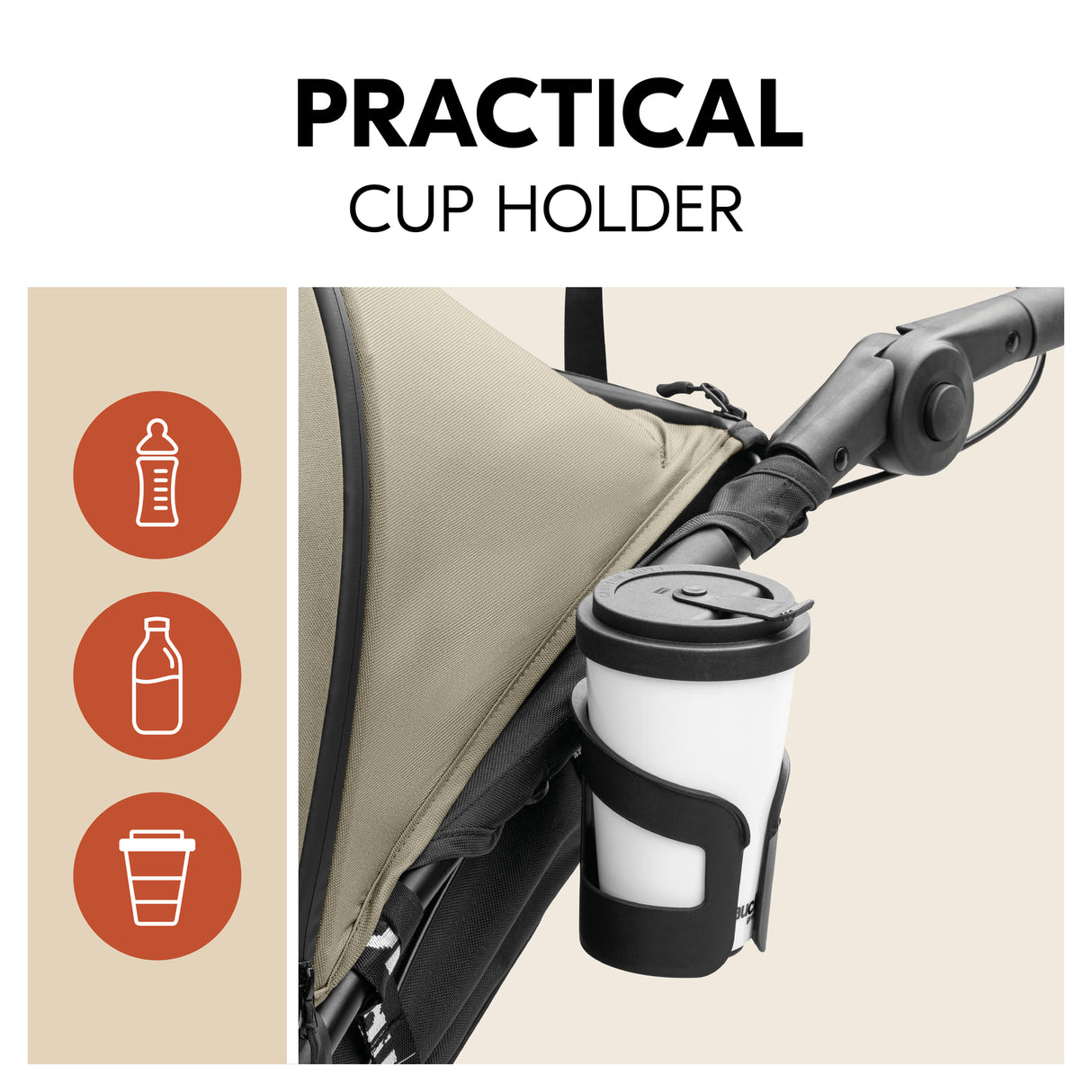 Hauck Runner 3 Pushchair - Olive