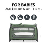 Hauck Play N Relax Centre Travel Cot - Dark Green