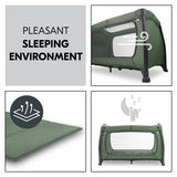 Hauck Play N Relax Centre Travel Cot - Dark Green