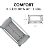 Hauck Sleep N Play Go Plus Travel Cot - Dusty Blue