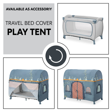 Hauck Sleep N Play Go Plus Travel Cot - Dusty Blue