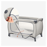 Hauck Sleep N Easy Fold Travel Cot - Dark Grey