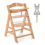 Hauck Alpha+ Wooden Highchair - Natural