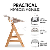 Hauck Alpha+ Wooden Highchair - Natural