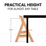 Hauck Alpha+ Wooden Highchair - Natural