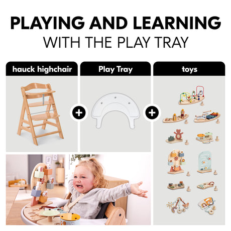 Hauck Alpha+ Wooden Highchair - Natural
