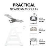 Hauck Alpha+ Wooden Highchair - White