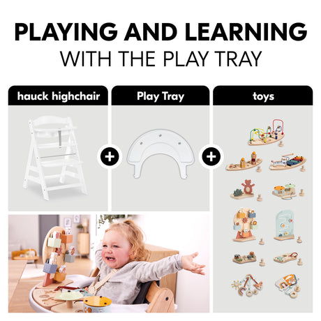 Hauck Alpha+ Wooden Highchair - White