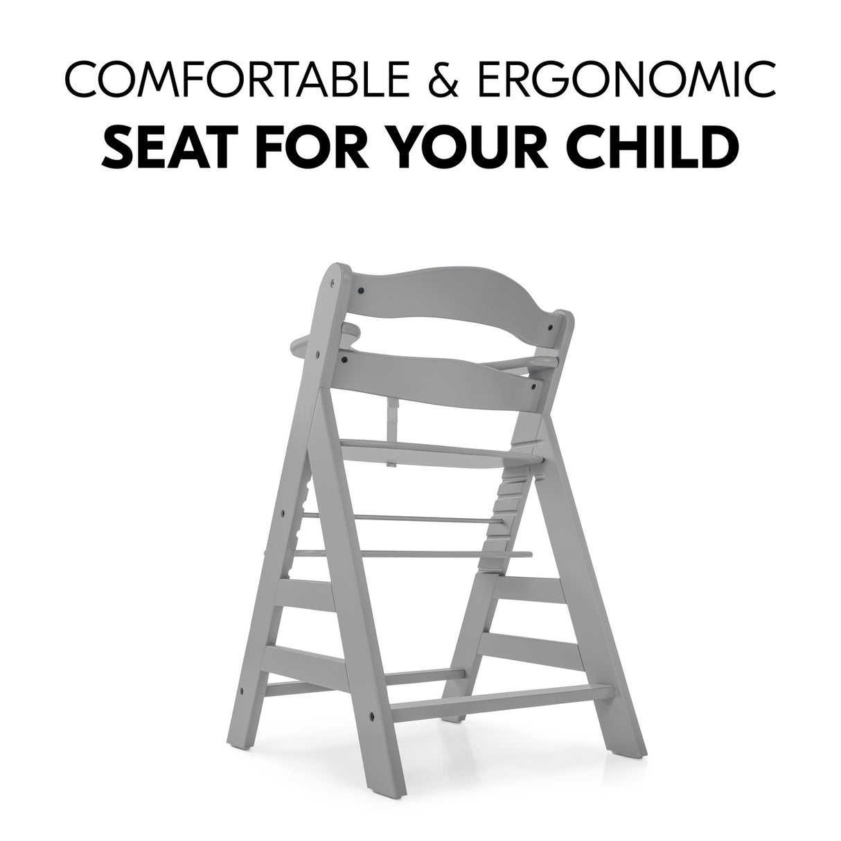 Hauck Alpha+ Wooden Highchair - Grey