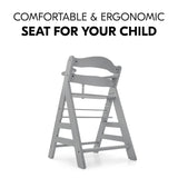 Hauck Alpha+ Wooden Highchair - Grey