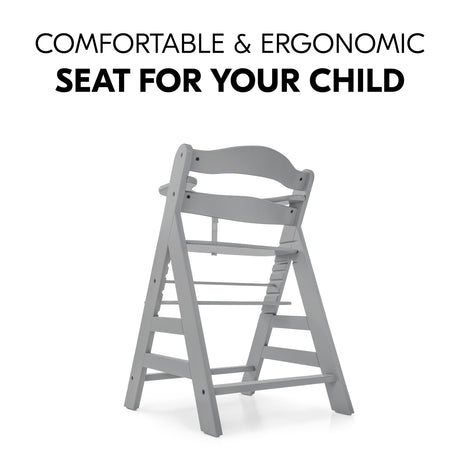 Hauck Alpha+ Wooden Highchair - Grey