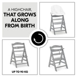 Hauck Alpha+ Wooden Highchair - Grey