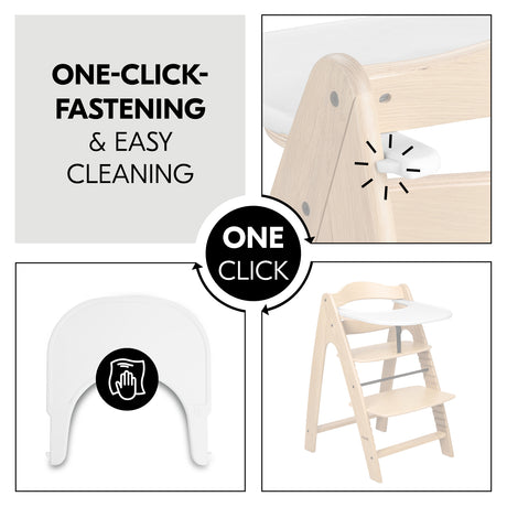 Hauck Alpha+ Highchair Click Tray - White