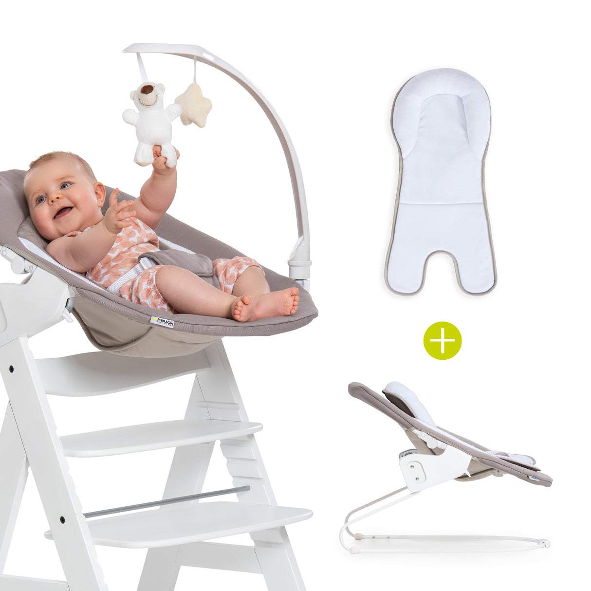 Hauck Alpha Deluxe Baby Bouncer - Sand