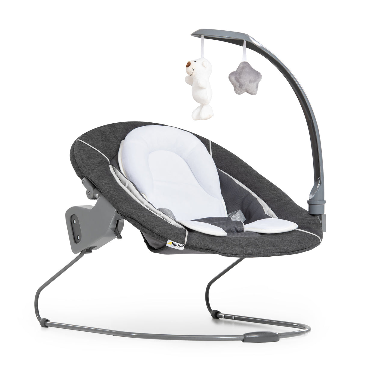 Hauck Alpha Deluxe Baby Bouncer - Melange Grey