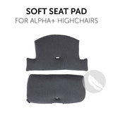 Hauck Alpha+ Highchair Select Seat Pad - Jersey Charcoal