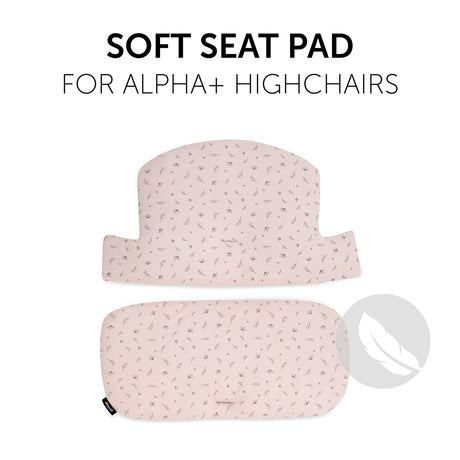 Hauck Alpha+ Highchair Select Seat Pad - Jersey Flowers