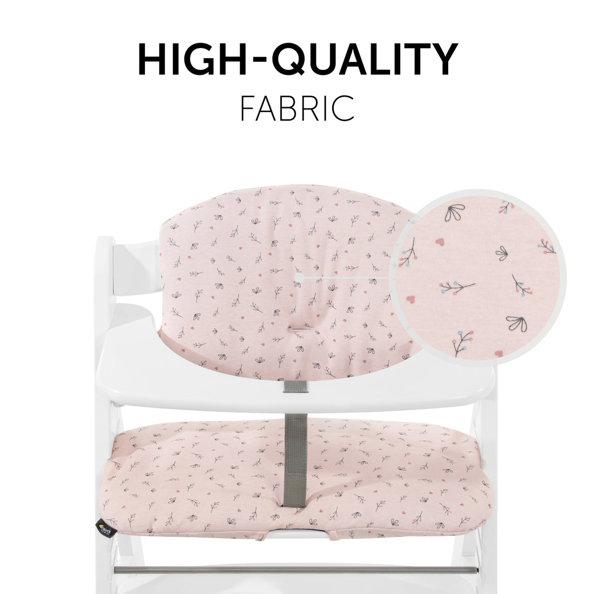 Hauck Alpha+ Highchair Select Seat Pad - Jersey Flowers