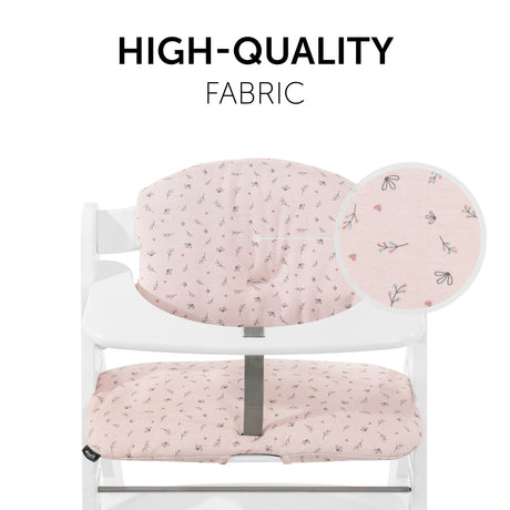Hauck Alpha+ Highchair Select Seat Pad - Jersey Flowers